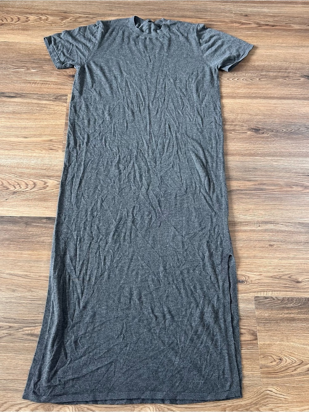 Arach‎ & Cloz Wool Blend Maxi Dress SZ XL Gray Classic Neutral Versatile Capsule